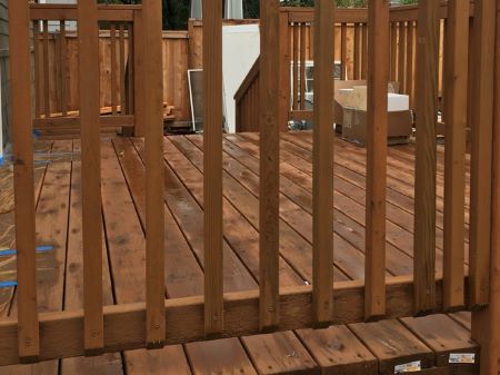 Wooden Deck Railing Vancouver